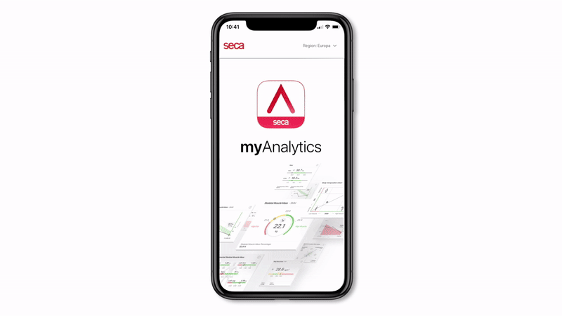 Seca myAnalytics app preview