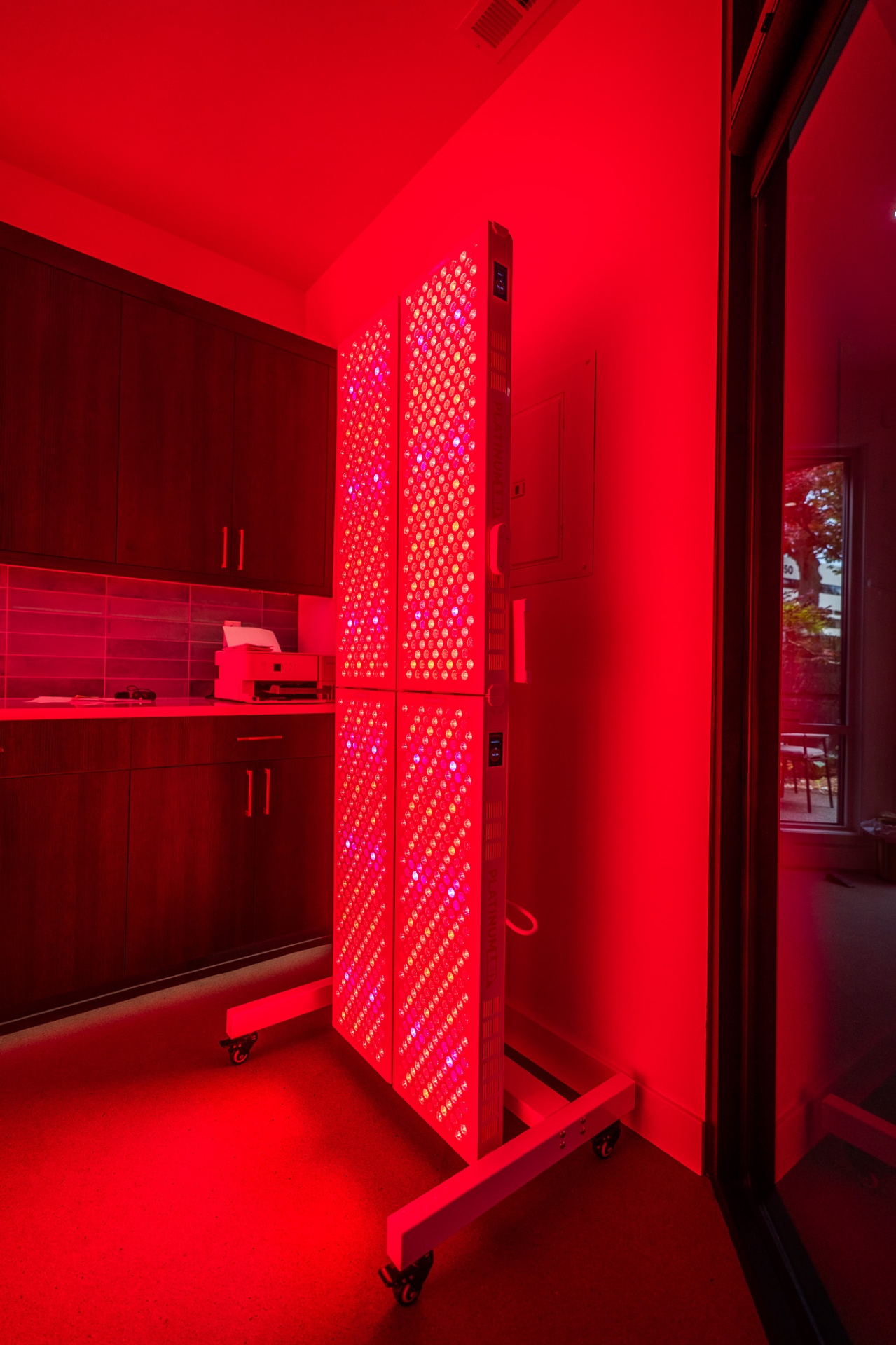 PlatinumLED red light panel side view